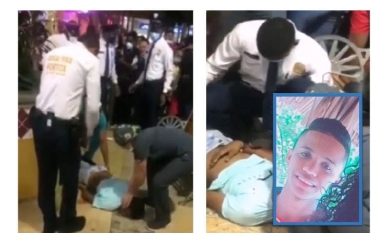 joven cae del segundo piso Castellana