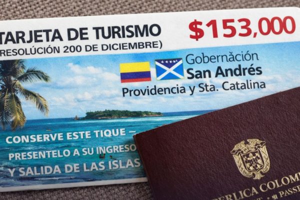 Sube el valor de la tarjeta de turismo para viajar a San Andrés en 2026